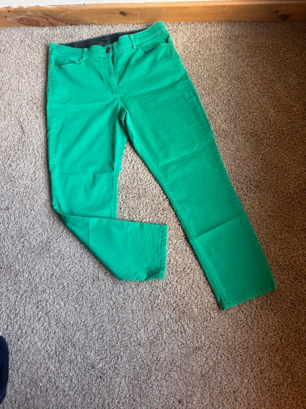 Cropped Ankle Women's Pants in Bright Green